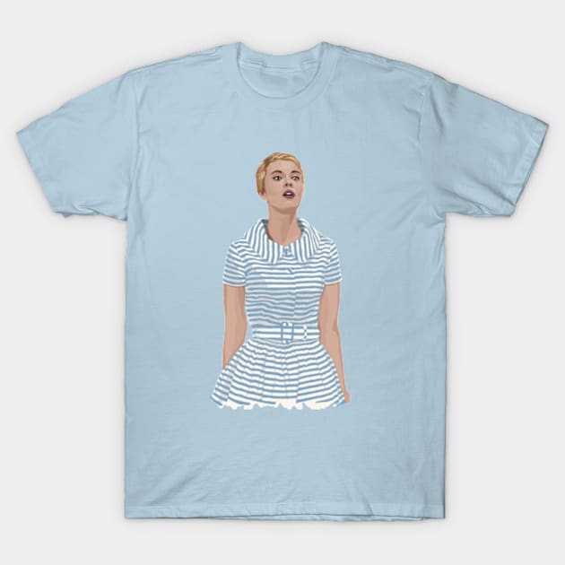 Jean Seberg - Breathless T-Shirt by chrisayerscreative